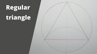 How to draw an equilateral triangle inside a circle
