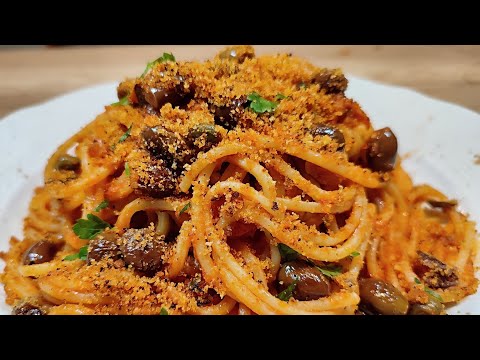 PASTA CON CAPPERI e OLIVE alla #NAPOLETANA- Ricetta Veloce che Devi ASOLUTAMENTE Provare🔝