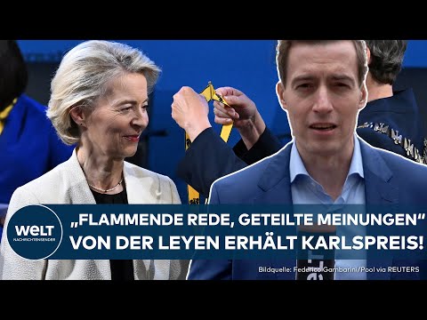 DEUTSCHLAND: Ursula von der Leyen erhält Karlspreis – Europa feiert Einigkeit in Aachen