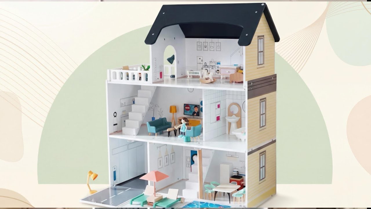  بيت الدمى الخشبي 