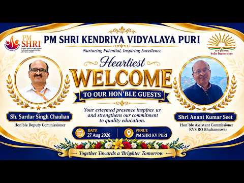 माननीय उपायुक्त श्री एस. सिंह चौहान एवं माननीय सहायक आयुक्त श्री ए. के. सीत, KVS RO भुवनेश्वर के गरिमामयी आगमन से विद्यालय परिवार गौरवान्वित हुआ।