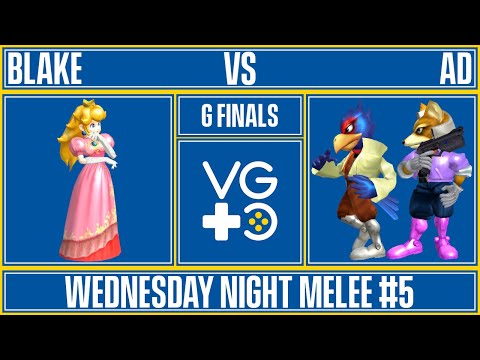 Wednesday Night Melee #5 - Grand Finals - Blake (Peach) vs. AD (Fox, Falco)