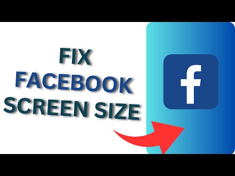 How to Fix Facebook Screen Size? Facebook Screen Size Tutorial Android