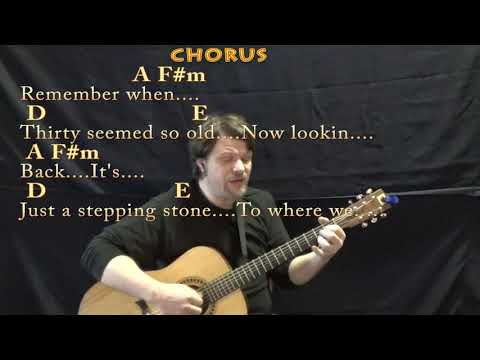 Remember When (Alan Jackson) Fingerstyle Guitar Cover Lesson with Chords/Lyrics
