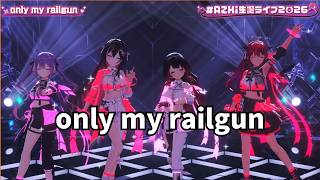 【AZKi・ロボ子さん・常闇トワ・IRyS】 only my railgun 【ホロライブ 3D LIVE 切り抜き】