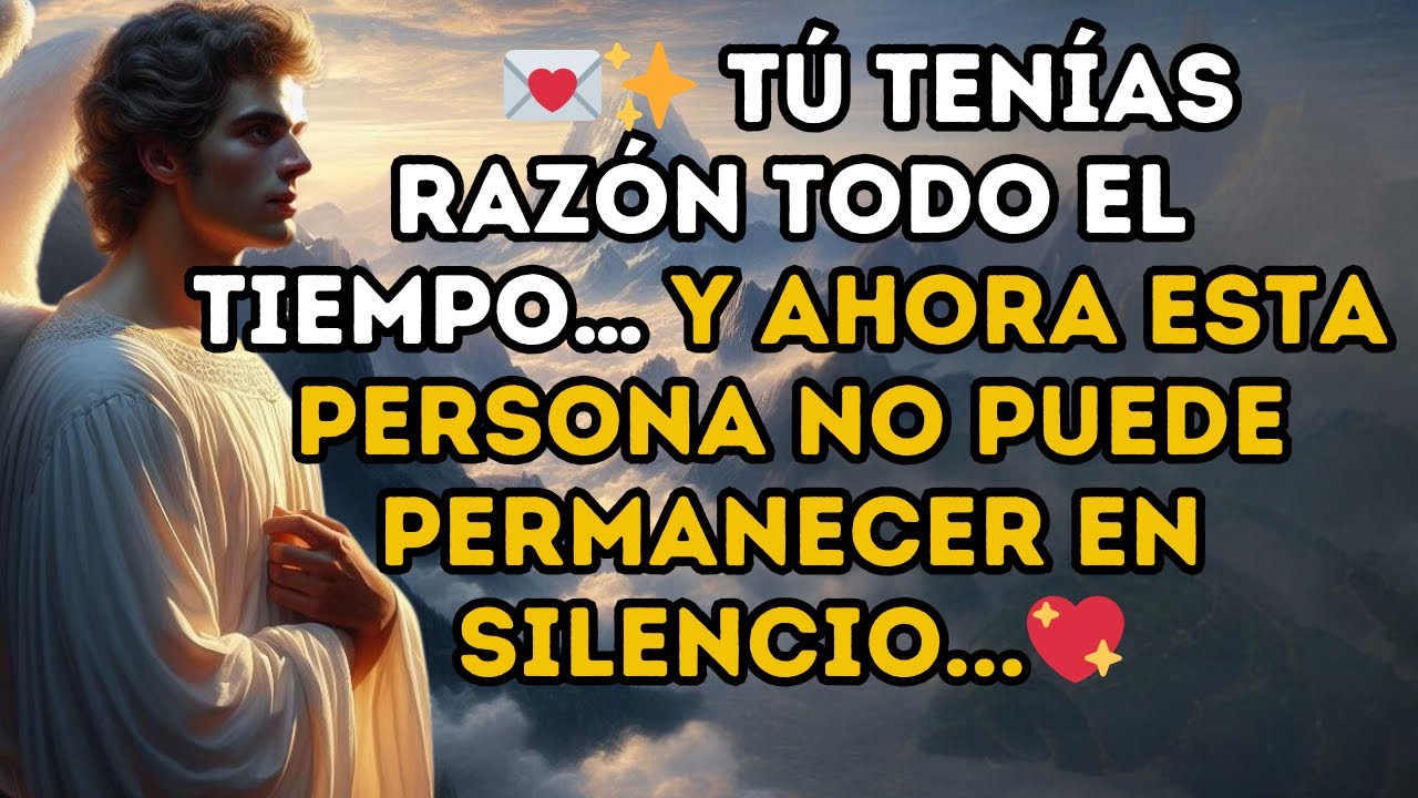 ✨ TÚ Tenías Razón Todo el Tiempo… Y Ahora Esta Persona No Puede Permanecer en Silencio... 💖