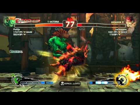 SFFIVAE PC 2012: PutQs (Blanka) vs Carlospass (Evil Ryu) Liga arcadia 1