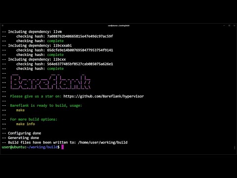 Compile/Run Bareflank on Ubuntu 18.04