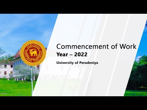 Commencement of Work - 2022