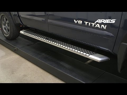 ARIES AdvantEDGE™ Install: 85" Side Bars on Nissan Titan Crew Cab - Bracket 2055141