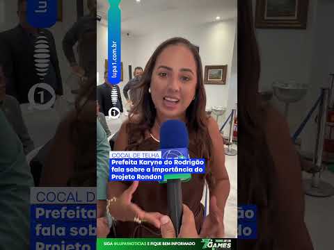 COCAL DE TELHA: Prefeita Karyne do Rodrigão fala sobre a importância do Projeto Rondon.