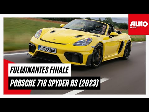 Porsche 718 Spyder RS (2023): Furioses Finale - Erste Fahrt im letzten 718 seiner Art | AUTO ZEITUNG