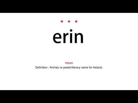 How to pronounce erin - Vocab Today