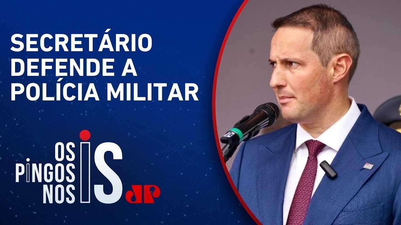 Derrite rebate críticas e afirma que crise na polícia é invenção de minoria que apoia o crime