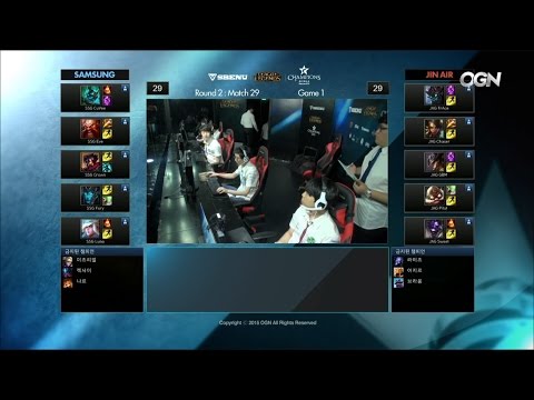 SSG vs JAG Game 1 Highlights - SAMSUNG GALAXY vs JIN AIR GREEN WINGS - W11 LCK Champions KR Summer