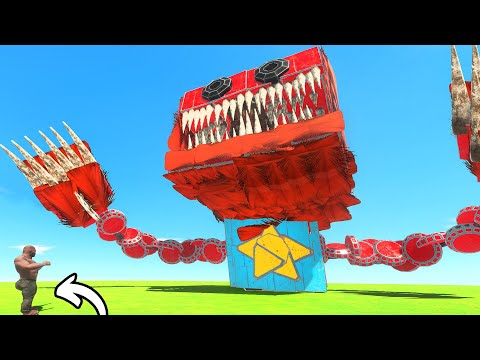 *NEW* Giant BOXY BOO! Feeding People To GIANT BOXY BOO! - Animal Revolt Battle Simulator