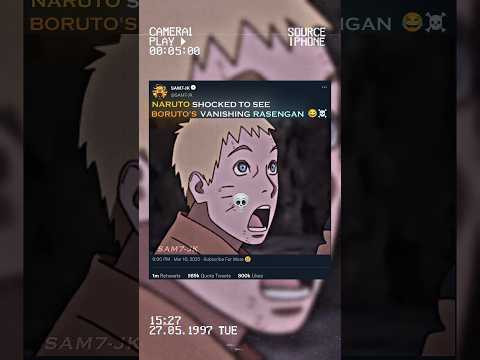 NARUTO SHOCKED TO SEE BORUTO'S VANISHING RASENGAN 😂🤯