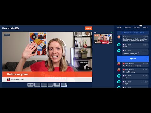 How to show live comments on screen in Restream Studio