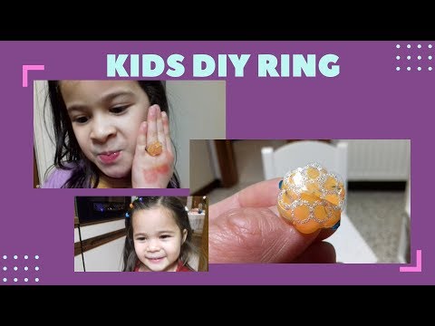 ( In Dutch) How To Make DIY Ring For Kids || Maak Je Eigen Bling Ringetje Video