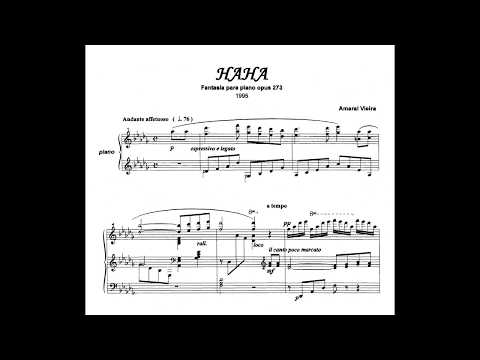 Amaral Vieira - HaHa (Mãe), Op.273 (Paulo Gazzaneo, piano)