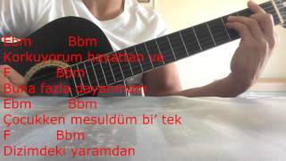Eypio - Korkuyorum Hayattan gitar dersi (cover)
