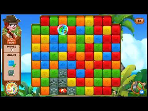 Lost Island Blast Adventure Level 800 - NO BOOSTERS 🏝️ | SKILLGAMING ✔️
