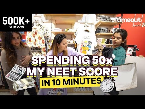 ₹50,000 in 10 mins 💸 50X NEET Score Shopping Challenge ⏳ | Timeout with Tanishka NEET Topper