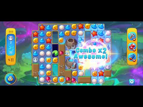 Fishdom gameplay level 2113