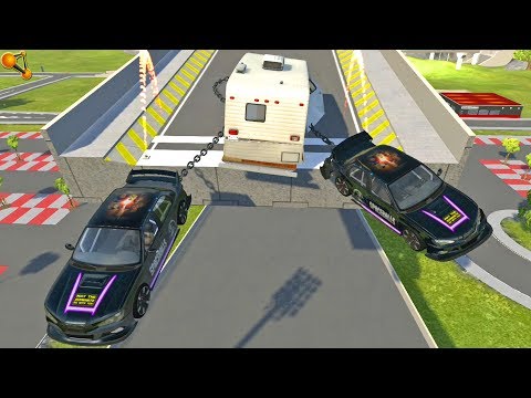BeamNG Drive Chained Cars Crashes (XL Giant Chain) & High Speed Epic Fails Compilation #1