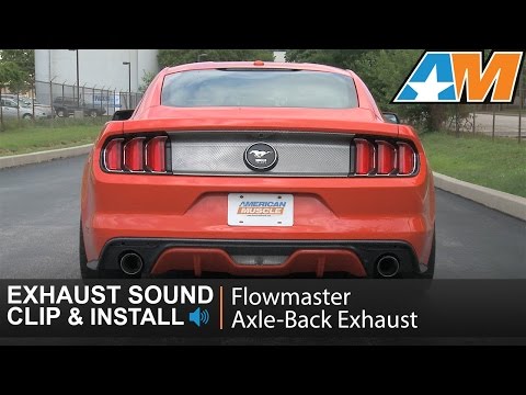 2015-2017 Mustang (EcoBoost) Flowmaster American Thunder Axle-Back Exhaust Sound Clip & Install