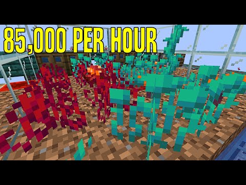 Auto Fungus and Root Farm (85,000 items/hr) | Minecraft Video