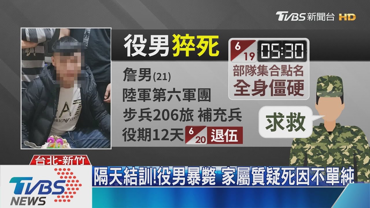 隔天結訓!役男暴斃 家屬質疑死因不單純