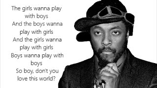 will.i.am - Boys &amp; Girls | Lyrics HD