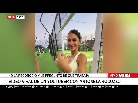 😆 EL VIDEO VIRAL DE ANTONELA ROCUZZO: UN YOUTUBER NO L A RECONOCIÓ Y LE PREGUNTÓ DE QUÉ TRABAJABA