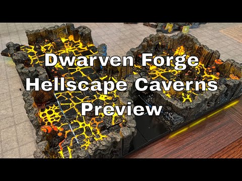 Dwarven Forge Hellscape Caverns Preview! #dnd #dwarvenforge #lazydm