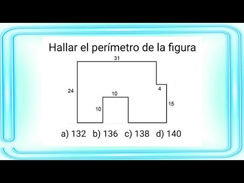 1 EJERCICIO RESUELTO DE PERIMETROS DE POLIGONO IRREGULAR  - GEOMETRIA - NIVEL SECUNDARIA