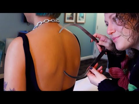 [ASMR] Spine, Neck & Back Exam with Chiropractic Tools