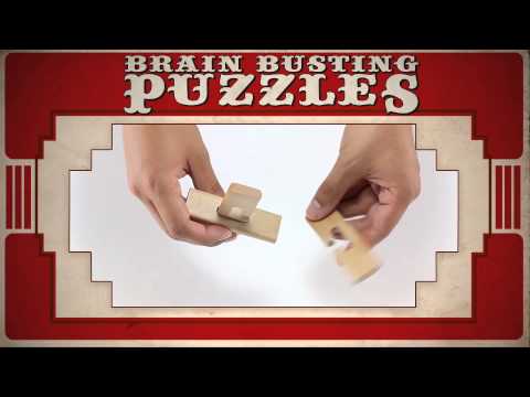 Brain Busting Puzzles - 4 Classic Wooden Puzzles - The Cross