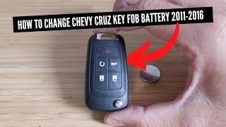 How To Change Chevrolet Cruz Key Fob Battery 2011-2016