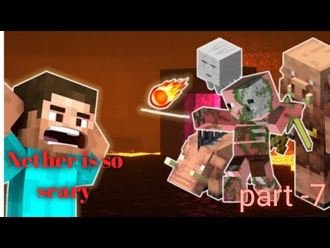 Minecraft Java edition part -7 made enchantment table Nether is so scary.