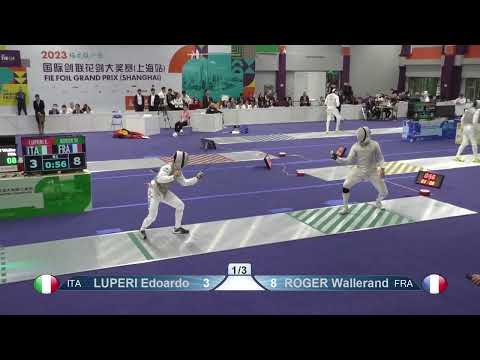2023 145 T16 06 M F Individual Shanghai CHN GP GREEN ROGER FRA vs LUPERI ITA