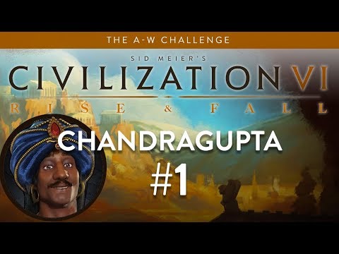 Let's Play Civilization 6: Rise and Fall - Deity - Chandragupta part 1
