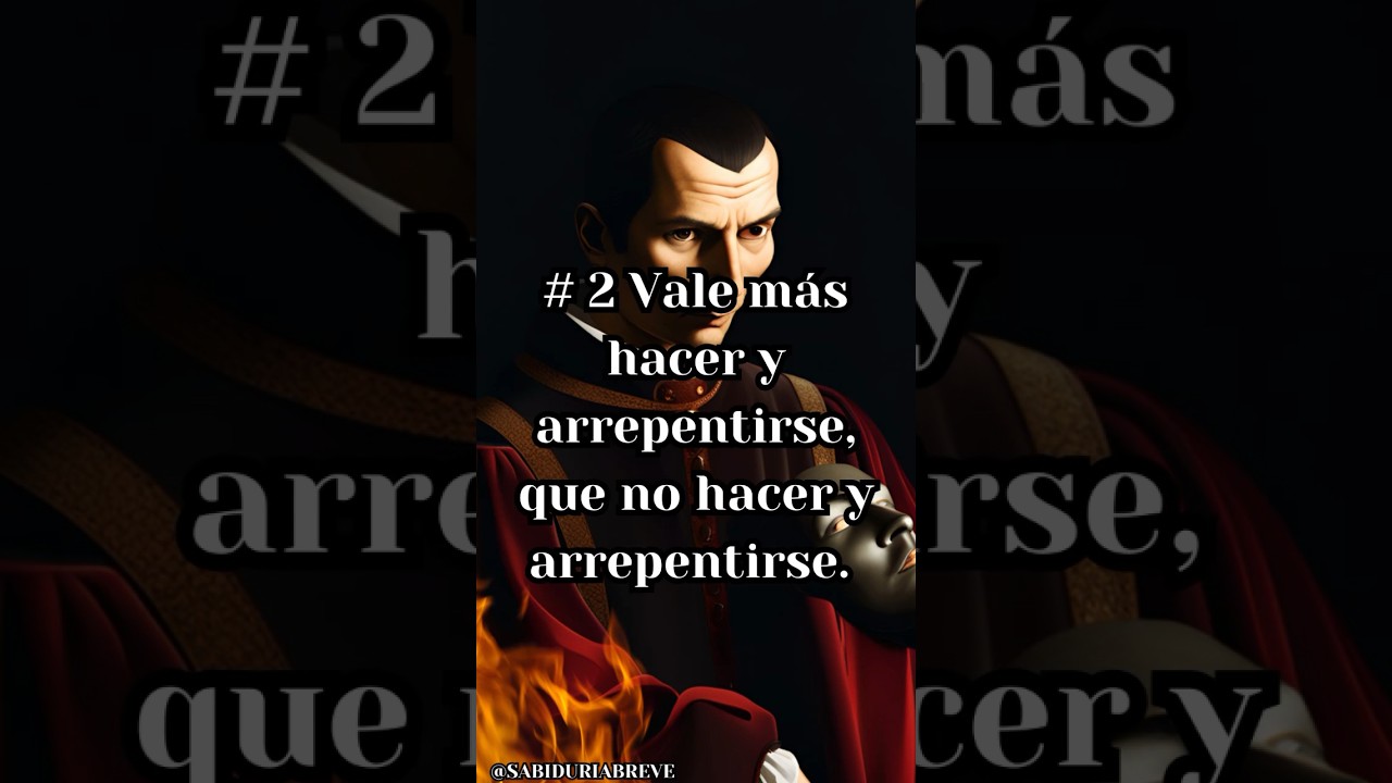 4 Frases de Maquiavelo👀| La 4 esta Fuerte 😱 #filosofia