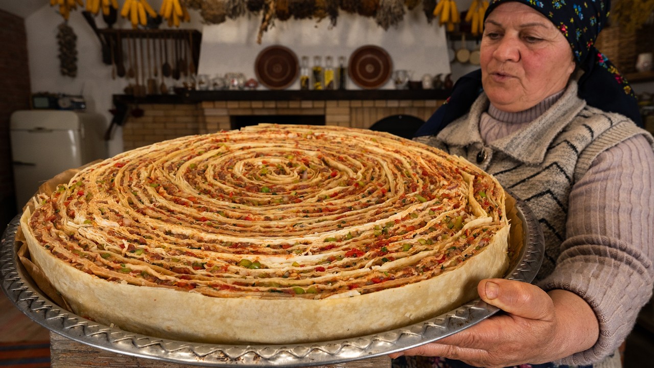 Rustic Layered Meat Pie with a Golden Crust 🌶🥩