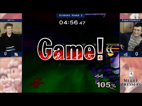 Super Melee Pression 2 - Artil (Fox) vs. FunkyDonkey (Falco) - Winners Round 2