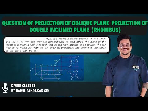lecture 27: Rhombus I Projection oblique plane double inclined plane