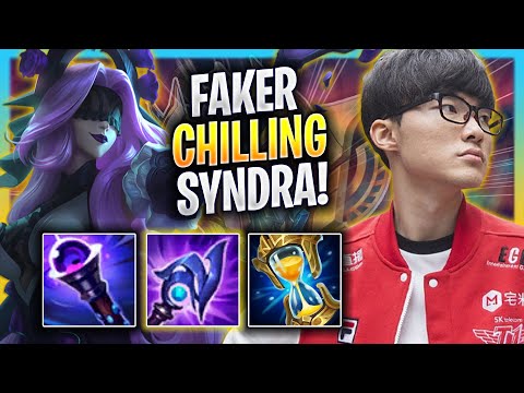 FAKER CHILLING WITH SYNDRA! - T1 Faker Plays Syndra MID vs Orianna! | Bootcamp 2023
