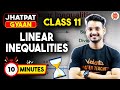 Class 11 Maths Linear Inequalities One Shot In Just 10 Min CBSE Jhatpat Gyaan