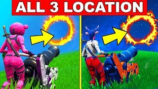 Fortnite Wo Man Durch Flammende Reifen Starten Kann - 