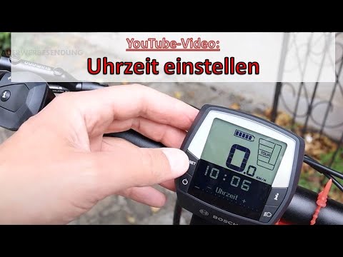 Bosch Intuvia Uhr einstellen - Pedelec Sommerzeit Winterzeit umstellen - E-Bike Display